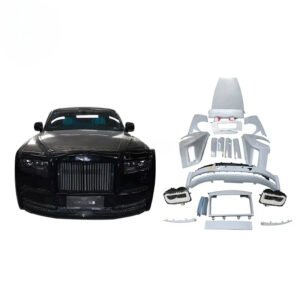 Old Modified to New VIII Generation Fiberglass Front Rear Bumper Assembly Grill Headlights Body Kit for Rolls-Royce Phantom