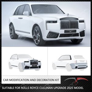 Suitable for Rolls Royce Cullinan upgraded 2025 front bumper carbon fiber car modification and decoration accessories