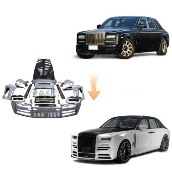 Upgrade To 8Th Generation MSY Style Headlight Front Bumper Grill Rear Trunk Lid Facelift Body Kit For Rolls Royce Phantom - Image 2
