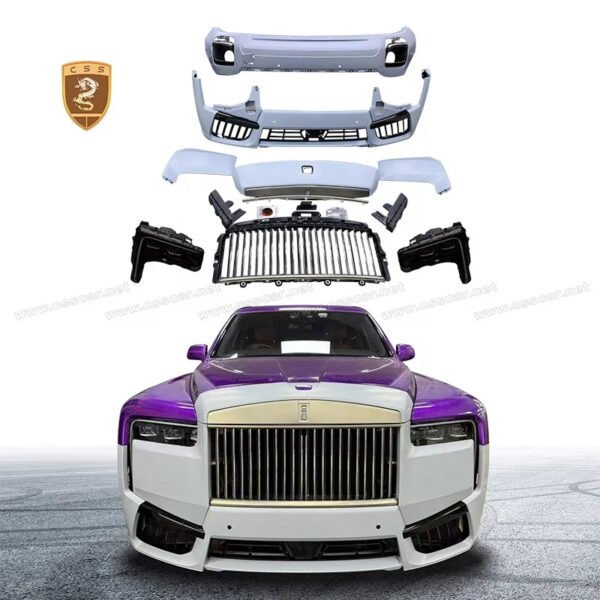 Old To New Body Kit For Rolls Royce Cullinan ABS Include Front Bumper Head Light Rear Bumper Fenders Main Grille PP Bodykit