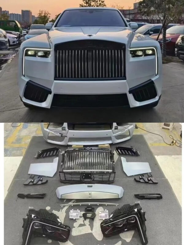 2025 Cullinan Update Front & Rear Bumper Engine Hood Body Kit for Rolls Royce Cullinan Auto Parts - Image 3