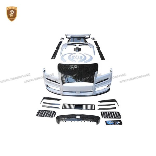 Half Carbon Fiber Side Fenders Rear Spoiler Car Bumper Body Kit for Rolls Royce Cullinan MSY Bodykit - Image 3