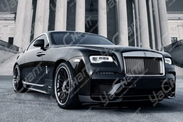 Portion Carbon Fiber Glass Body Kit Fit For 2015-2019 Rolls- Royce Wraith BS Style Bumper Side Skirt Spoiler Wing - Image 3