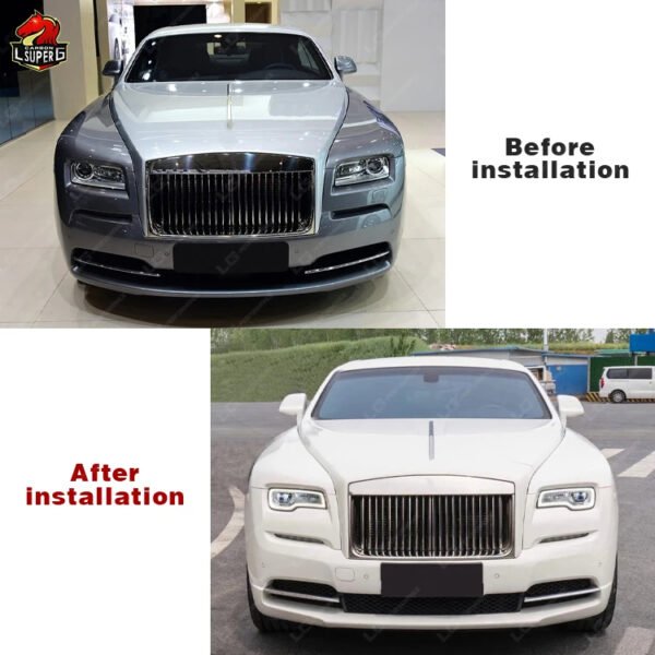 High Quality! Upgrade 21y One to Two Generation Bodykit for Rolls Royce Wraith 15-17y Front Bumpers Headlights Engine Hood Grill - Image 7